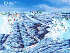Mappa delle piste Šachty - Vysoké nad Jizerou