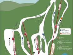 Mappa delle piste Tuxedo Ridge