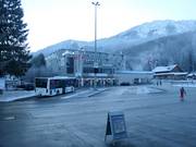Stazione degli autobus presso la stazione a valle della Millennium-Express