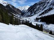 Itinerario sciistico Wilde Grub'n alla stazione a valle