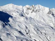 Vista dal Trittkopf su Zürs fino al Madloch-Joch