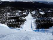 Vista dall'alto sulla discesa Chocken