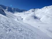 Vista sull’area freeride al Piz Val Gronda