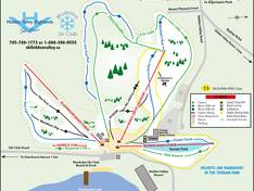 Mappa delle piste Hidden Valley Highlands
