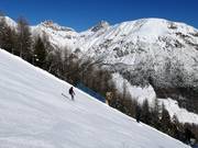 Pista nera presso la cabinovia Tagliede-Costaccia