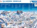 Mappa delle piste Val Gardena (Gröden)