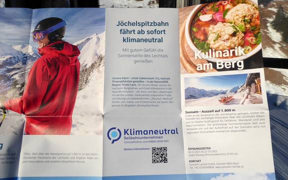 Lechtal: Rispetto ambiente dei comprensori sciistici – Ecologia Jöchelspitze - Bach