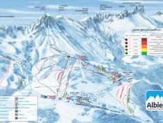 Mappa delle piste Albiez-Montrond