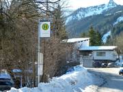 L'autobus si ferma direttamente presso l'area sciistica.