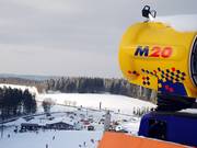 Grazie all’innevamento programmato, sulla pista Sahnehang c’è sempre neve garantita.