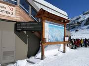 Mappa delle piste e indicatore di affluenza