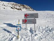 Segnaletica alla stazione intermedia