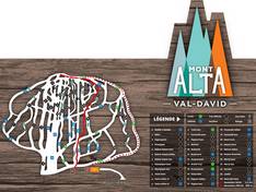Mappa delle piste Mont Alta