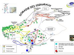 Mappa delle piste Les Signaraux - La Motte d'Aveillans