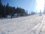 Il pendio superiore nella sua intera lunghezza