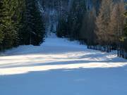 Discesa facile presso lo skilift Kegel