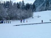 Tappeto e skilift a fune presso la Wankalm