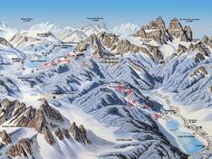 Mappa delle piste Auronzo di Cadore - Monte Agudo