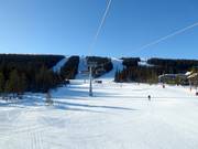 Vista sulle piste più impegnative di Lindvallen