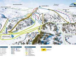 Mappa delle piste Bortelid