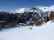 Discesa a valle verso Valtournenche