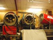 I cannoni da neve sono in attesa di entrare in funzione