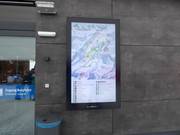 Schermo informativo attuale alla stazione a valle