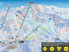 Mappa delle piste Coronet Peak