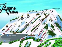 Mappa delle piste Alpine Valley - White Lake