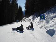 Pista facile verso la Lodge