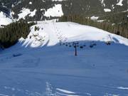 La pista nera dalla Wastlhöhe è ripida.