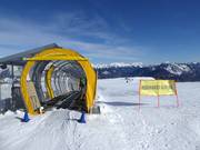 Tappeto Cima Zoncolan presso la stazione a monte Monte Zoncolan