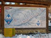 Mappa delle piste da fondo nel comprensorio sciistico