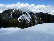Vista sulle piste del Mount Strachan