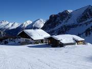 Edelweisshütte nel cuore del comprensorio sciistico