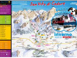 Mappa delle piste San Vito di Cadore
