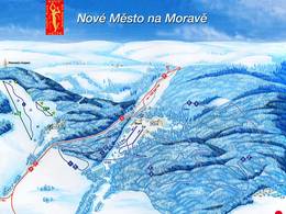 Mappa delle piste Harusák - Nové Město na Moravě