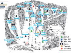 Mappa delle piste Hunt Hollow Ski Club