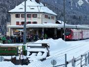 Stazione della Ferrovia Retica a Scuol