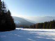 Atmosfera serale sulla pista di rientro a valle verso Francolini