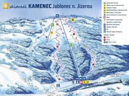 Mappa delle piste Kamenec - Jablonec nad Jizerou