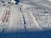 La pista è ben visibile per i genitori.