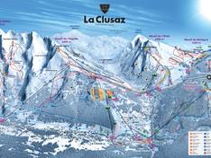 Mappa delle piste La Clusaz/Manigod