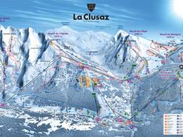 Mappa delle piste La Clusaz/Manigod