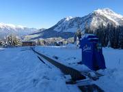 Nastro trasportatore della scuola di sci a Sonnleitn