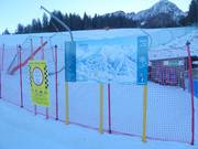 Mappa delle piste nel comprensorio sciistico