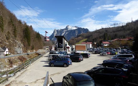 Monti del Salzkammergut: Accesso nei comprensori sciistici e parcheggio – Accesso, parcheggi Feuerkogel - Ebensee