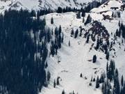 Vista sulla seggiovia triposto Deep Temerity