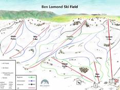 Mappa delle piste Ben Lomond