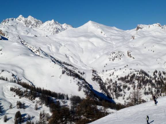 Vista sulle discese di Serre Chevalier